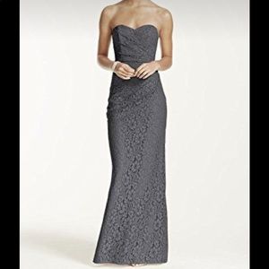 Lace strapless dress